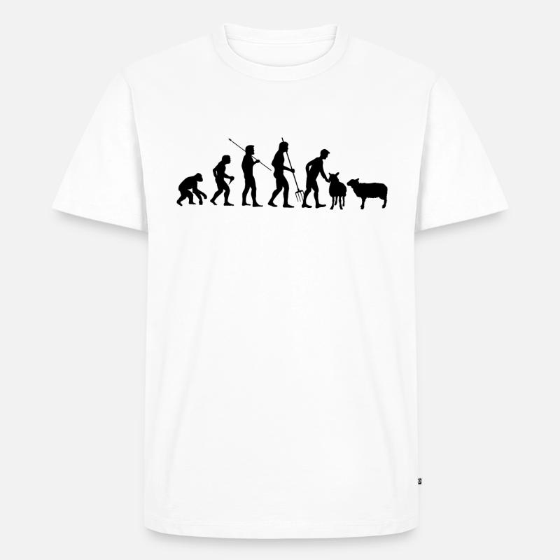 Sheep Farmer Sheep Farmer Shepherd - Men's Premium Organic T-Shirt - white