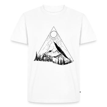 sun mountain nature - Men's Premium Organic T-Shirt - white - Front - Nico (187cm)