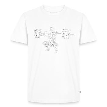Front Squat Fitness Training Studio Gym Sport - Men's Premium Organic T-Shirt - white - Front - Nico (187cm)