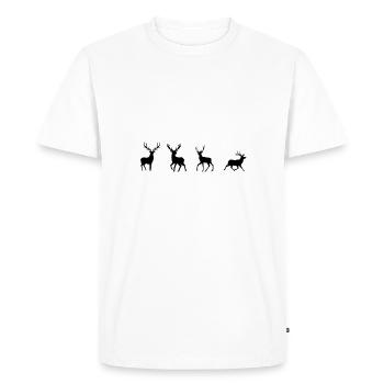Nachwuchs Jäger Nachwuchsjäger Jagd Papa Jägerin - Männer Premium Bio T-Shirt - Weiß - Vorne - Nico (187cm)