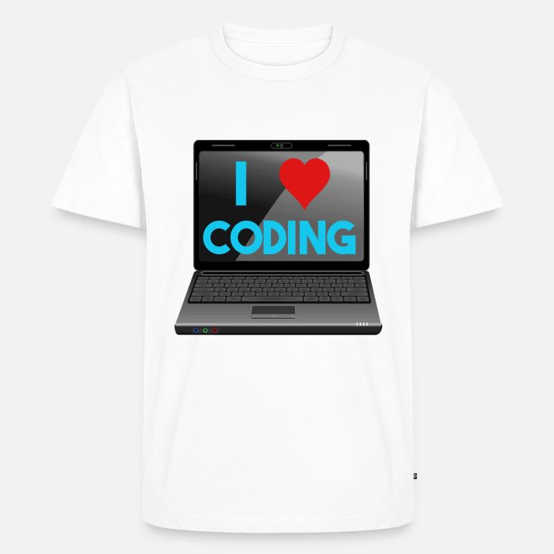 Programmieren, Programmierer, Informatiker - Männer Premium Bio T-Shirt - Weiß