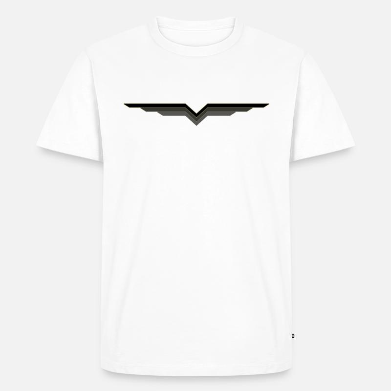 Flügel - Männer Premium Bio T-Shirt - Weiß