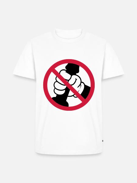 branler affiche interdit - T-shirt Premium bio Homme - 