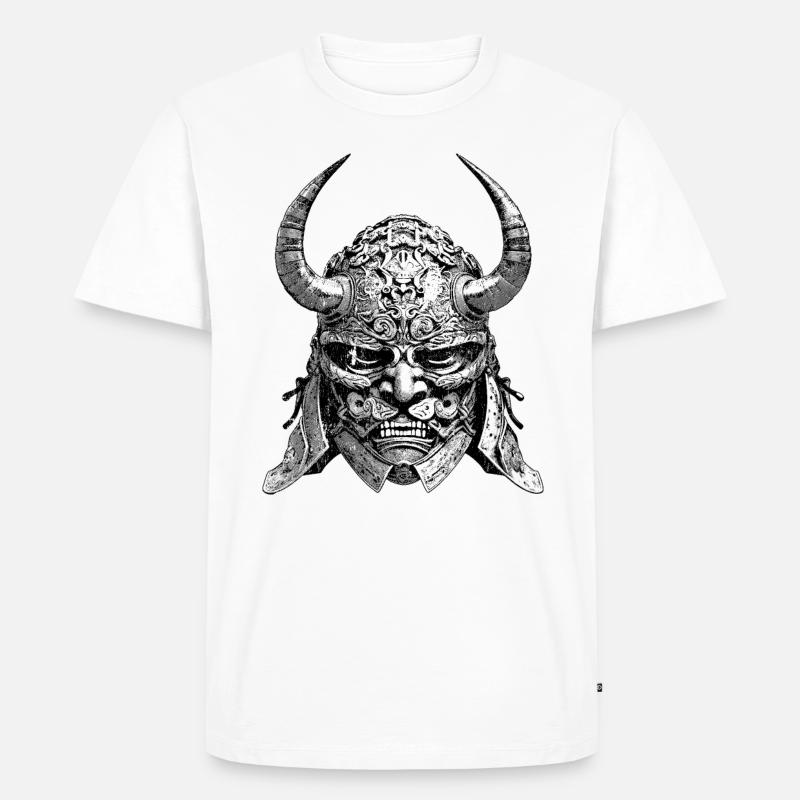 Samurai-Kraft – Entfessele deine innere Stärke! - Männer Premium Bio T-Shirt - Weiß