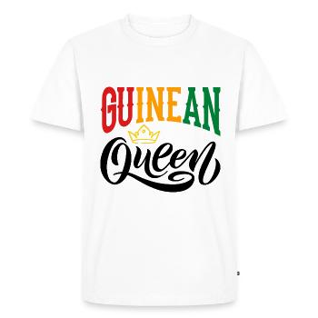 Reine de Guinée Guinée Drapeau de Guinée - T-shirt Premium bio Homme - blanc - Devant - Nico (187cm)
