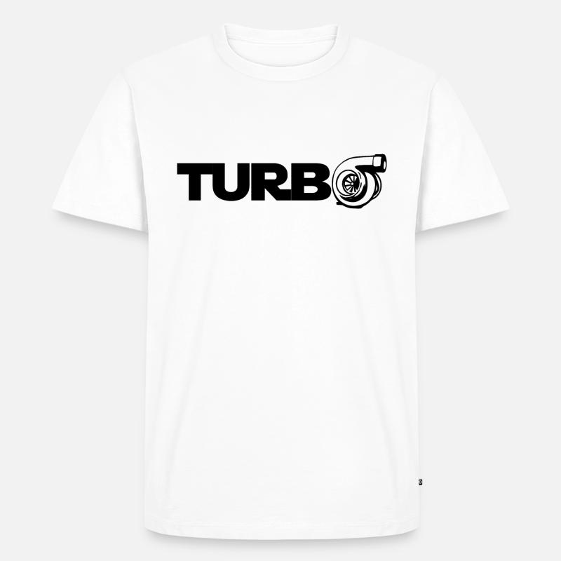 Turbolader - Tuning - Männer Premium Bio T-Shirt - Weiß