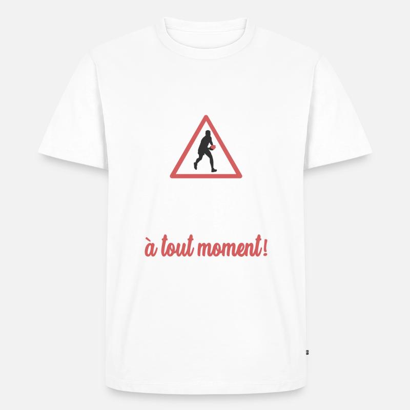 Rugby - Risiko sprechen - Männer Premium Bio T-Shirt - undefined