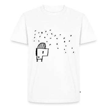 It's Snowing Dude - Men's Premium Organic T-Shirt - white - Front - Nico (187cm)