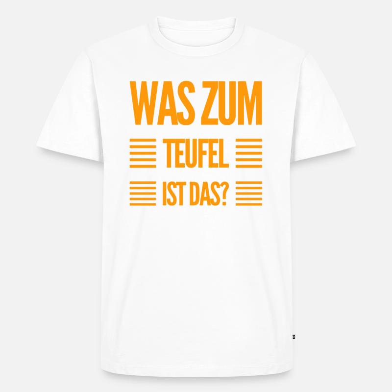was ist das? - Männer Premium Bio T-Shirt - Weiß