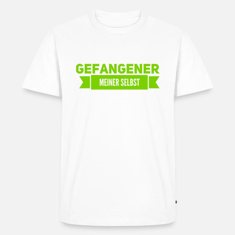 ich bin schüchtern - Männer Premium Bio T-Shirt - Weiß