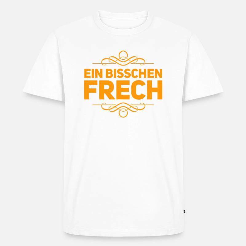 ein bisschen frech - Männer Premium Bio T-Shirt - Weiß