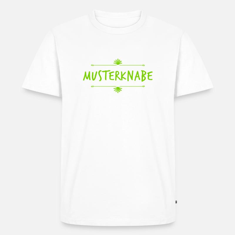 ich bin ein Musterknabe - Männer Premium Bio T-Shirt - Weiß