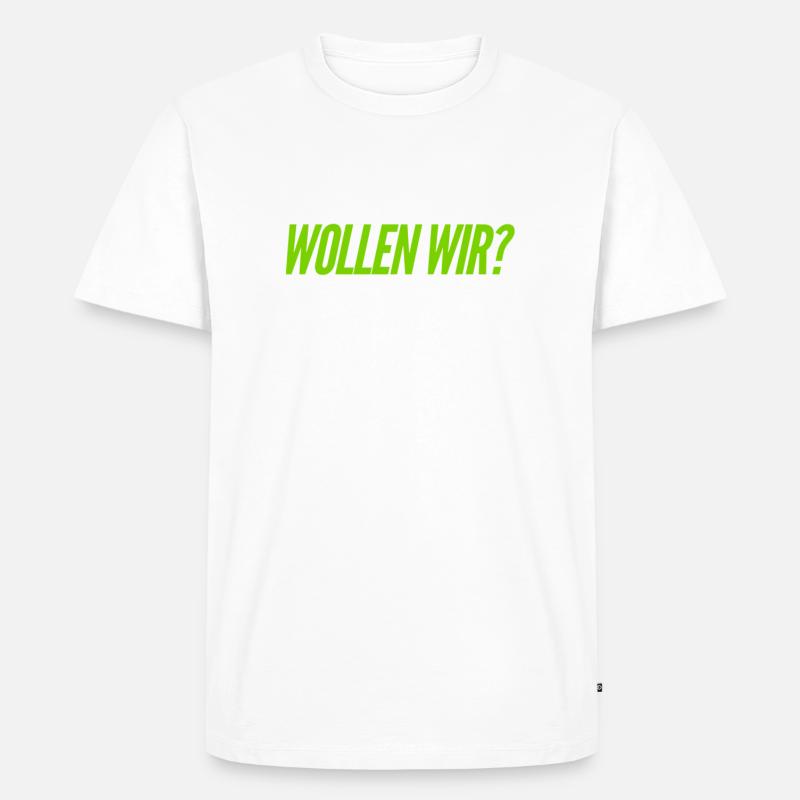 hast du Bock? - Männer Premium Bio T-Shirt - Weiß