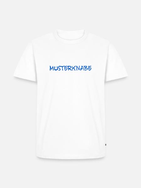 Musterknabe - Männer Premium Bio T-Shirt - Weiß