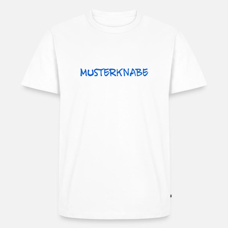 Musterknabe - Männer Premium Bio T-Shirt - Weiß