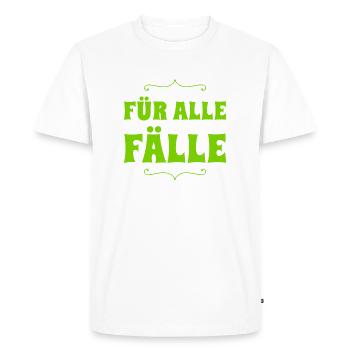 Plan B - Männer Premium Bio T-Shirt - Weiß - Vorne - Nico (187cm)