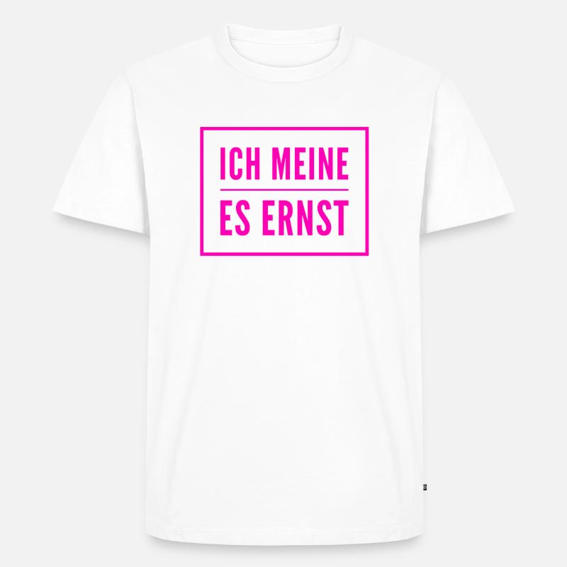 im ernst - Männer Premium Bio T-Shirt - Weiß