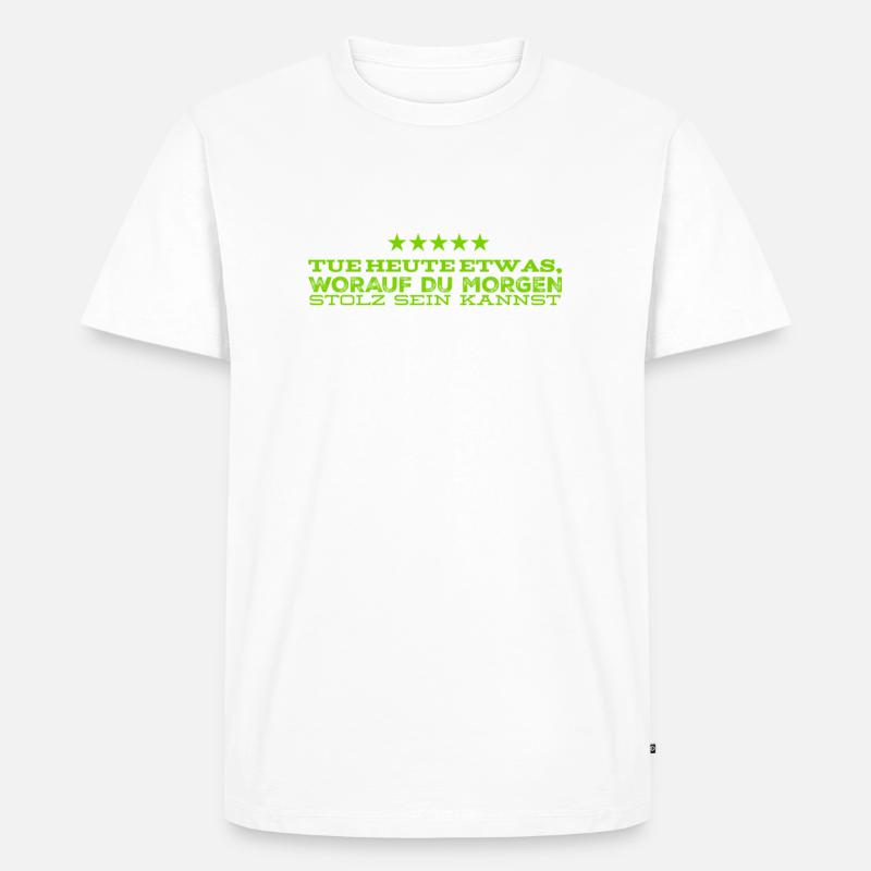 tu dir etwas gutes - Männer Premium Bio T-Shirt - Weiß