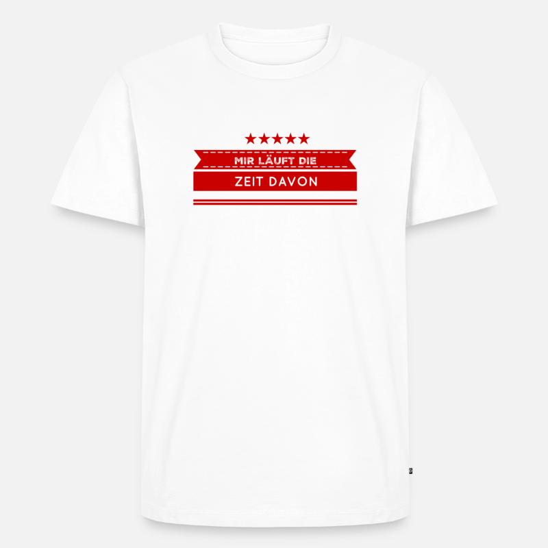 ich bin in Eile - Männer Premium Bio T-Shirt - Weiß
