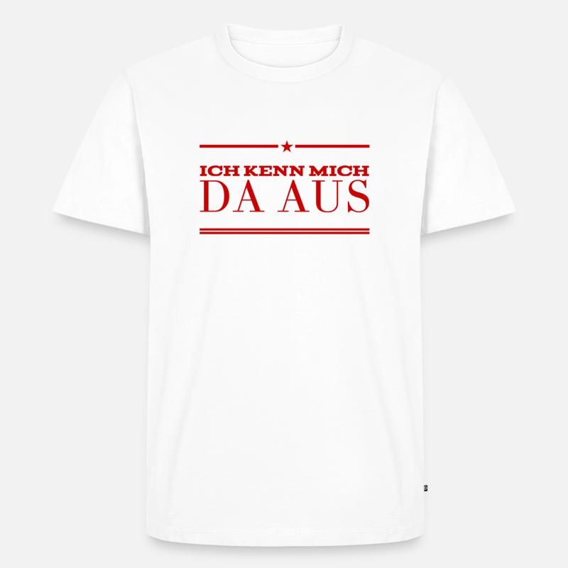 da bin ich Experte - Männer Premium Bio T-Shirt - Weiß