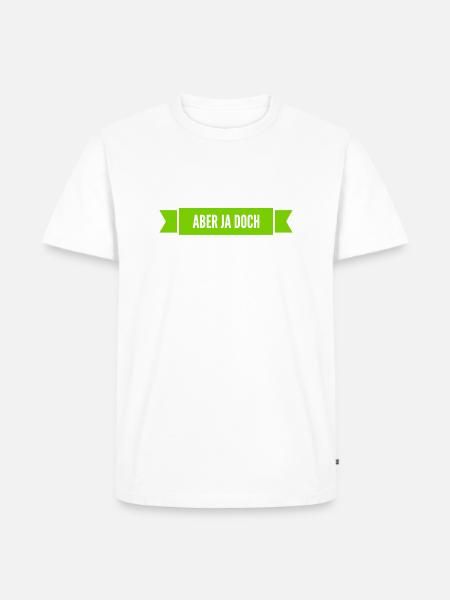das stimmt - Männer Premium Bio T-Shirt - Weiß