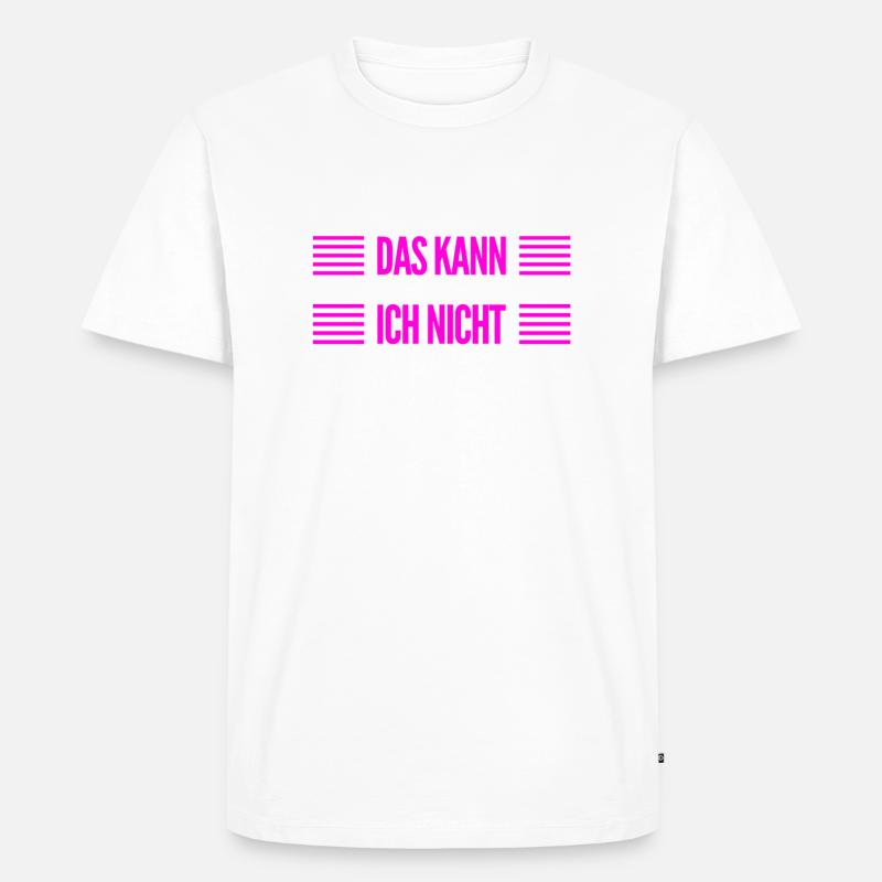 so sieht ein Nichtskönner aus - Männer Premium Bio T-Shirt - Weiß