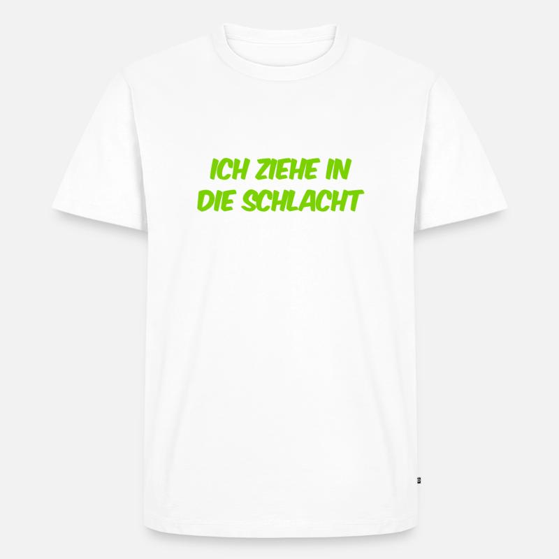 ich bin Kampfbereit - Männer Premium Bio T-Shirt - Weiß