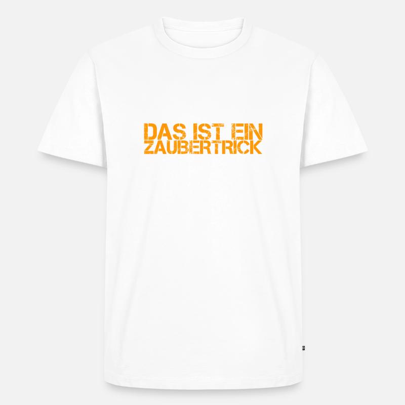 ich bin ein Zauberer - Männer Premium Bio T-Shirt - Weiß