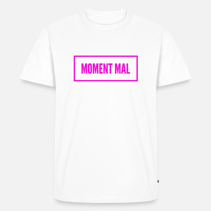 misstrauisch - Männer Premium Bio T-Shirt - Weiß