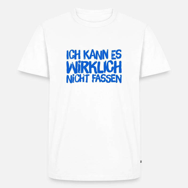 ich bin verdutzt - Männer Premium Bio T-Shirt - Weiß