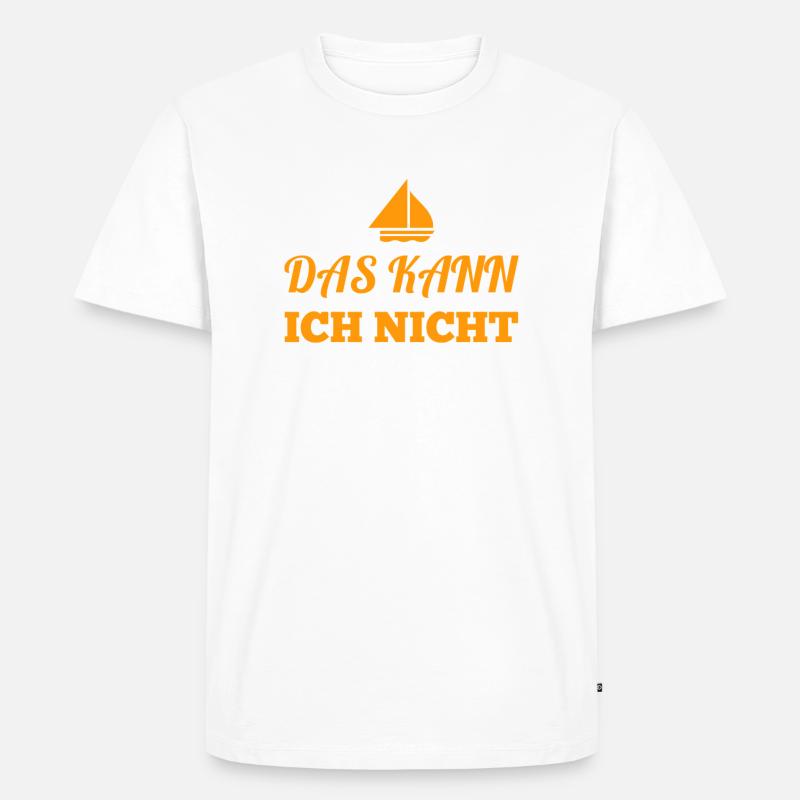 ich bin unfähig - Männer Premium Bio T-Shirt - Weiß