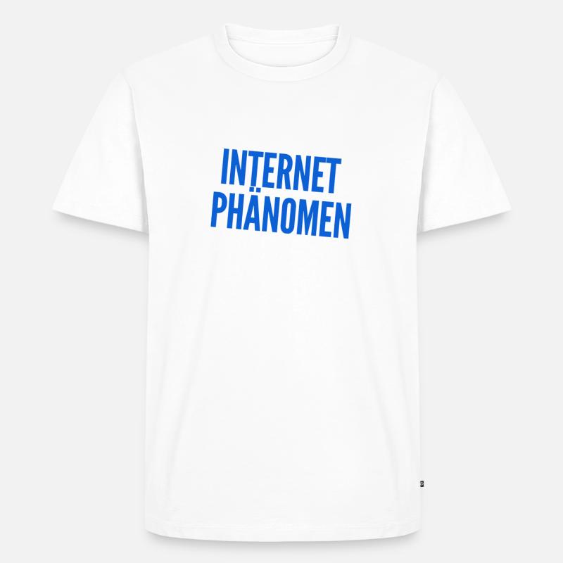 Internetphänomen - Männer Premium Bio T-Shirt - Weiß