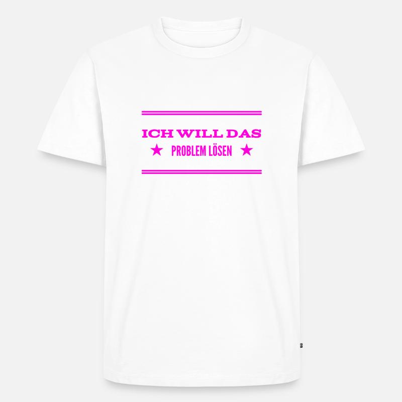 kein Problem - Männer Premium Bio T-Shirt - Weiß