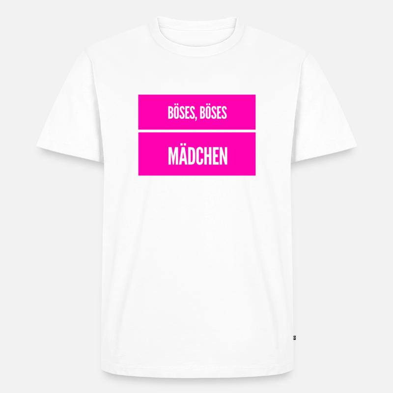 ich bin böse - Männer Premium Bio T-Shirt - Weiß