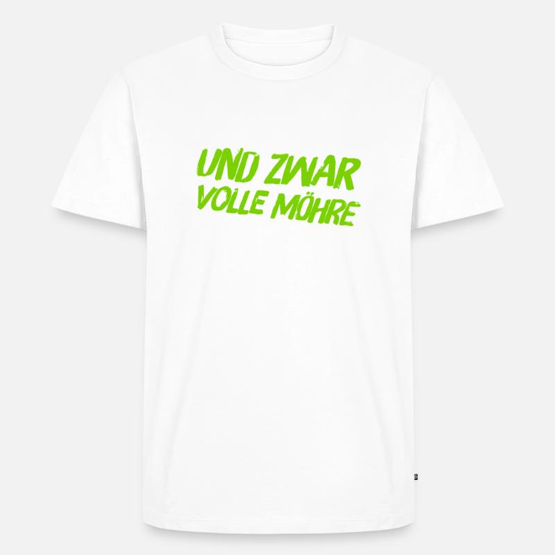 ich bin dafür - Männer Premium Bio T-Shirt - Weiß