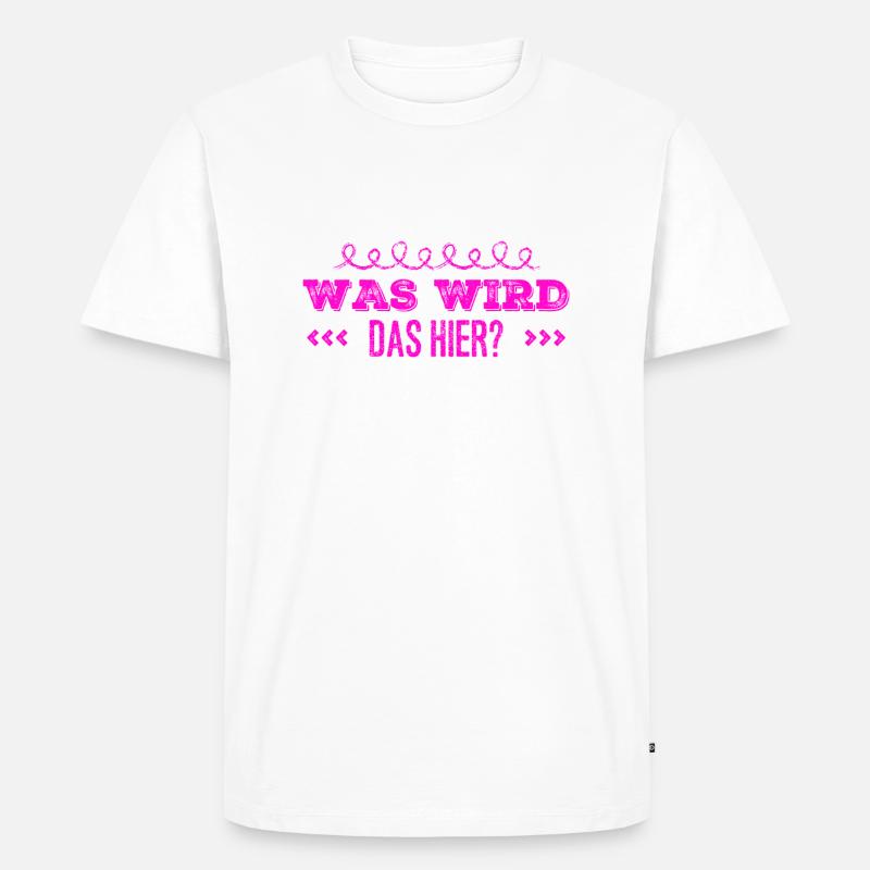 was könnte das werden? - Männer Premium Bio T-Shirt - Weiß