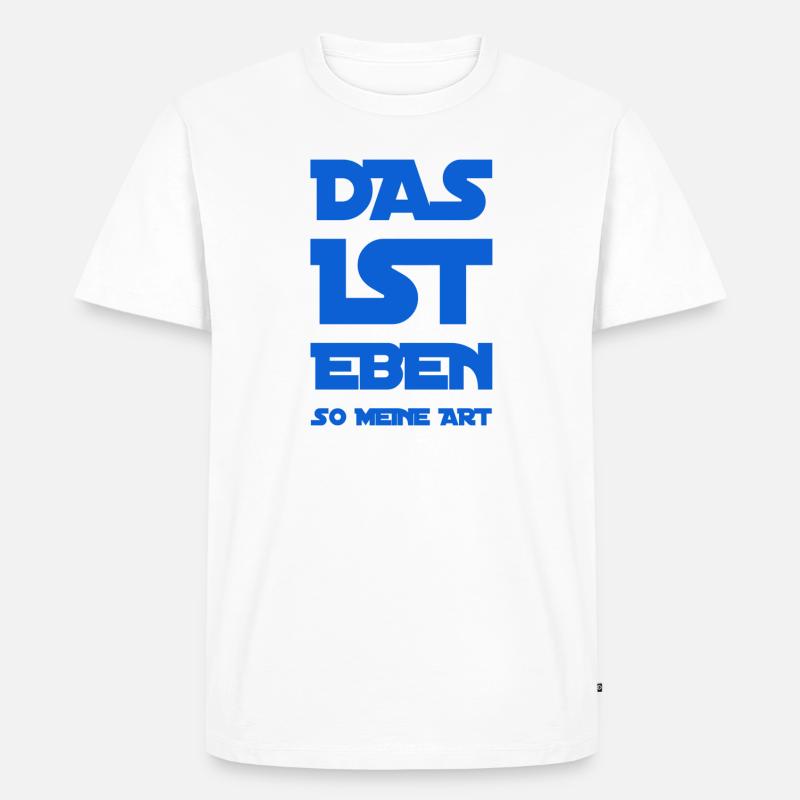 ich bin einzigartig - Männer Premium Bio T-Shirt - Weiß