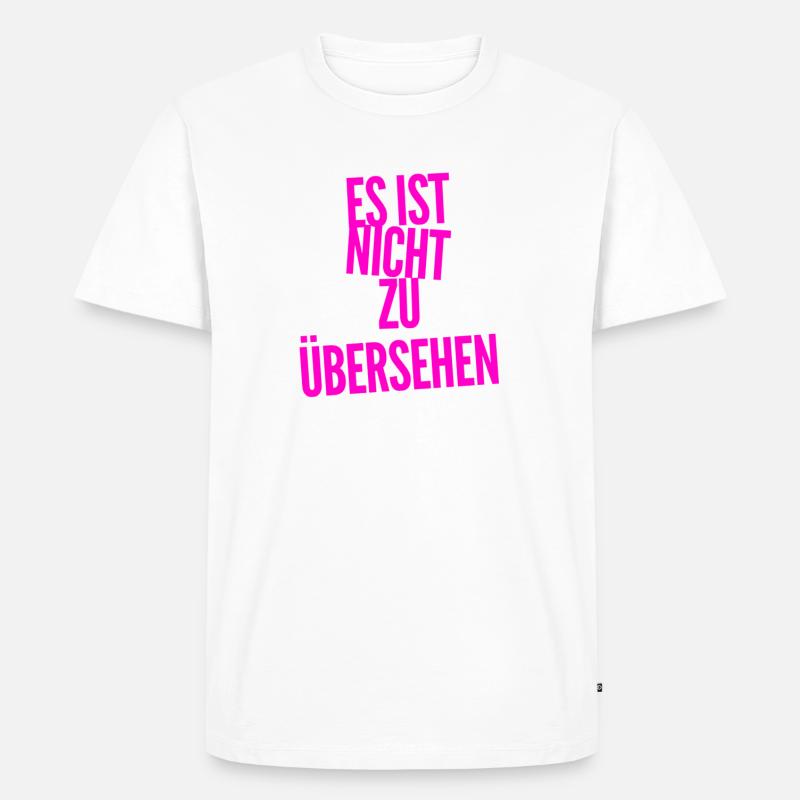 offensichtlich - Männer Premium Bio T-Shirt - Weiß