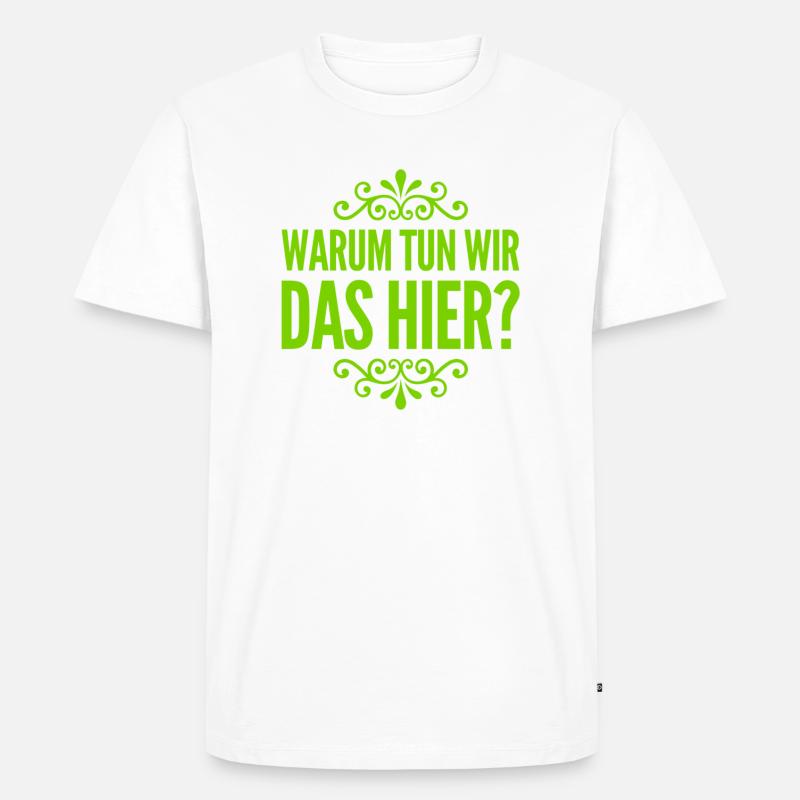 muss das sein - Männer Premium Bio T-Shirt - Weiß
