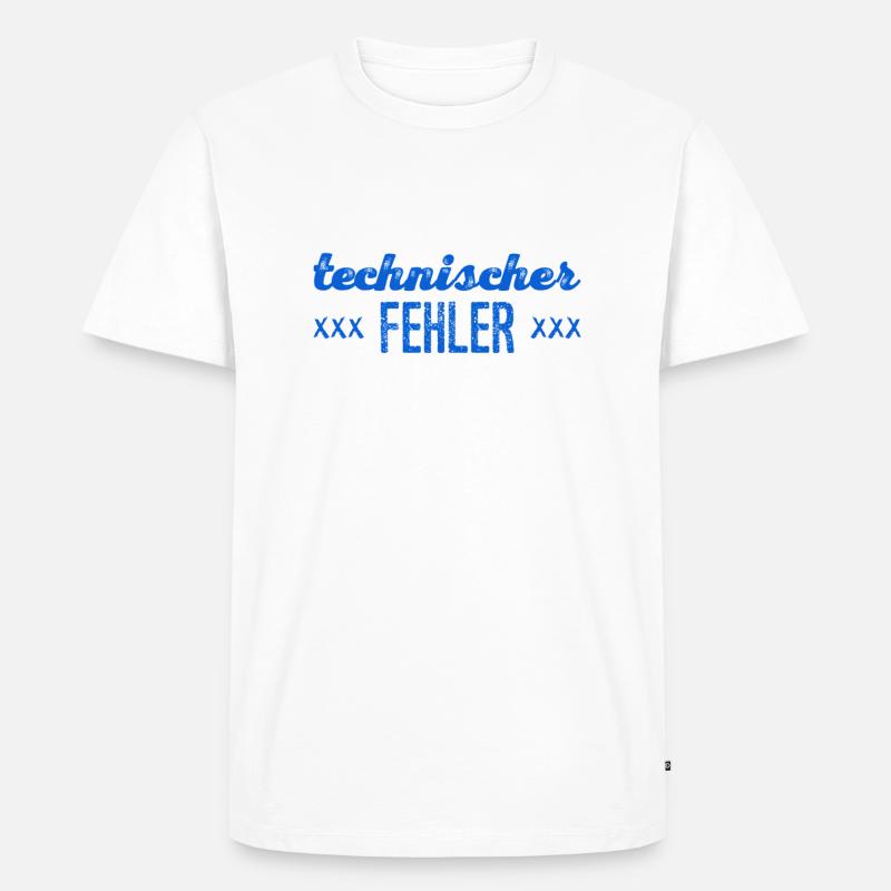 funktionsunfähig - Männer Premium Bio T-Shirt - Weiß