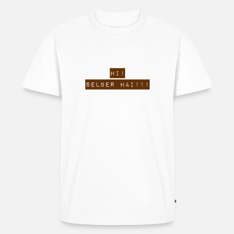 du bist ebenso ein Hai - Männer Premium Bio T-Shirt - Weiß
