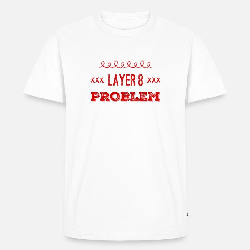 mal wieder Layer 8 - Männer Premium Bio T-Shirt - Weiß