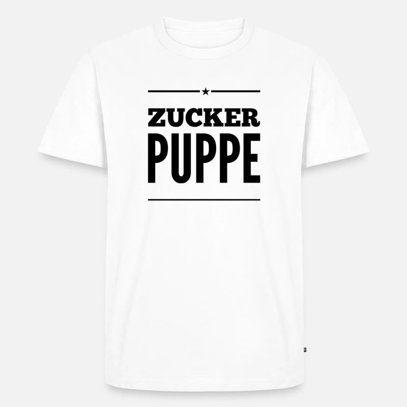 ich bin eine Augenweide - Männer Premium Bio T-Shirt - Weiß