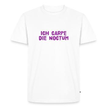 Je suis un oiseau de nuit - T-shirt Premium bio Homme - blanc - Devant - Nico (187cm)