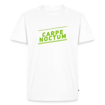 Profitez de la nuit - T-shirt Premium bio Homme - blanc - Devant - Nico (187cm)
