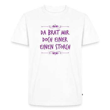 I didn't expect that - Men's Premium Organic T-Shirt - white - Front - Nico (187cm)