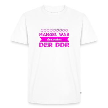 La rareté était la force motrice - T-shirt Premium bio Homme - blanc - Devant - Nico (187cm)