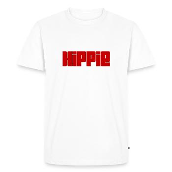 J’aime les hippies - T-shirt Premium bio Homme - blanc - Devant - Nico (187cm)