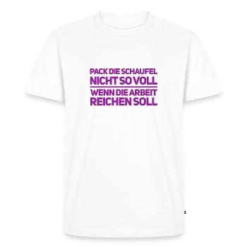 always stay relaxed - Men's Premium Organic T-Shirt - white - Front - Nico (187cm)