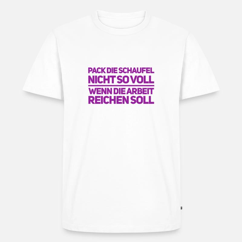 immer locker bleiben - Männer Premium Bio T-Shirt - Weiß